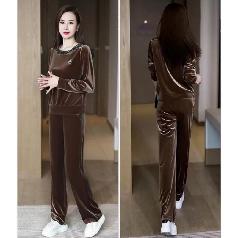 Women's Soft Casual Long Sleeve & Pants Suit