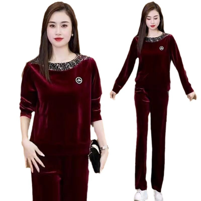 Women's Soft Casual Long Sleeve & Pants Suit