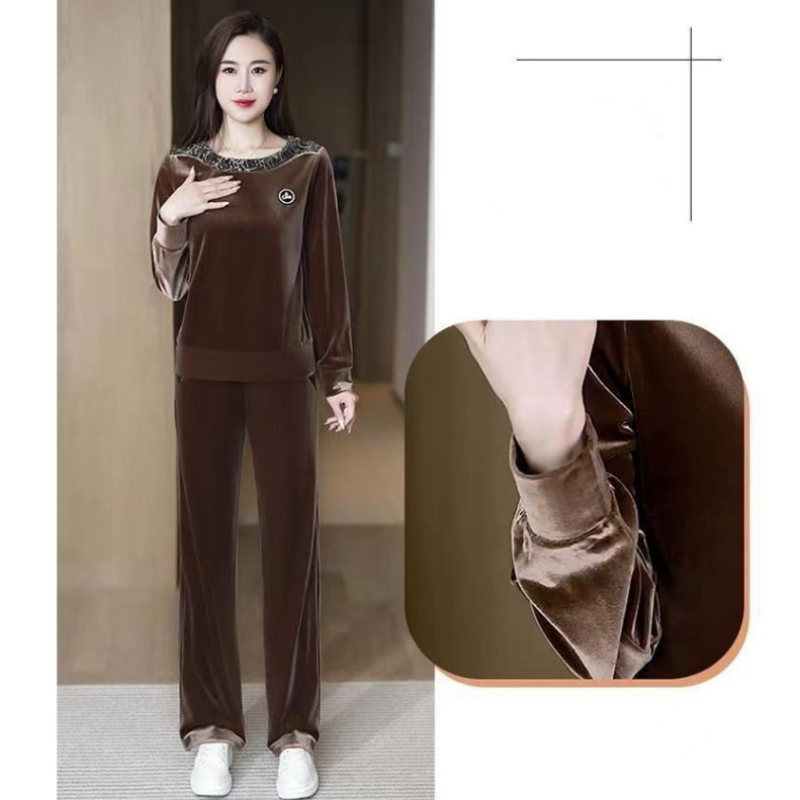 Women's Soft Casual Long Sleeve & Pants Suit