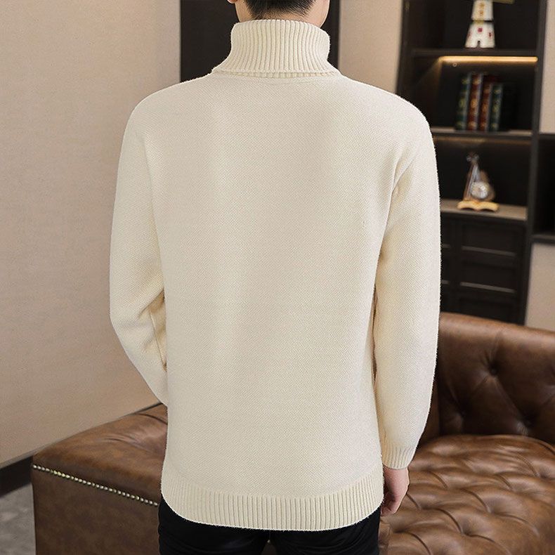 Warm turtleneck sweater for men