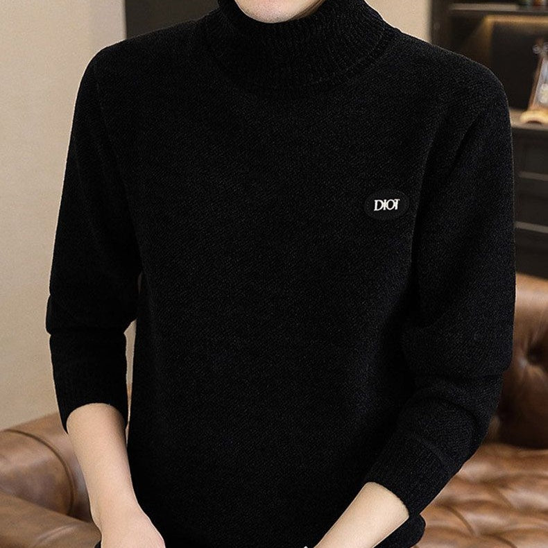 Warm turtleneck sweater for men