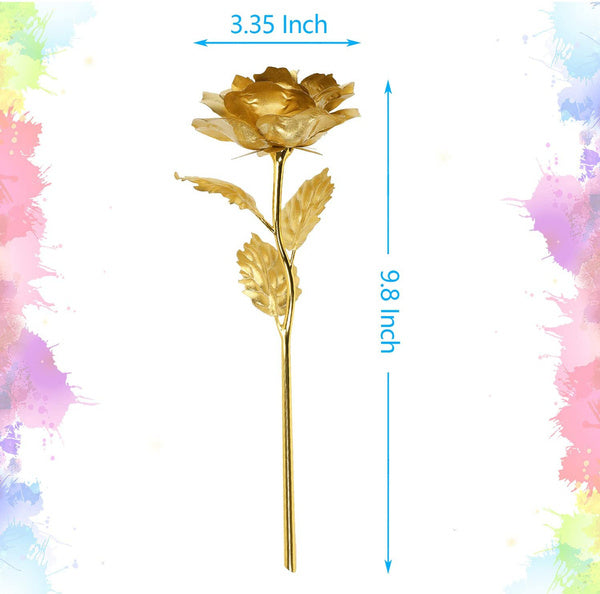 24K Golden Infinity Rose with LOVE base stand